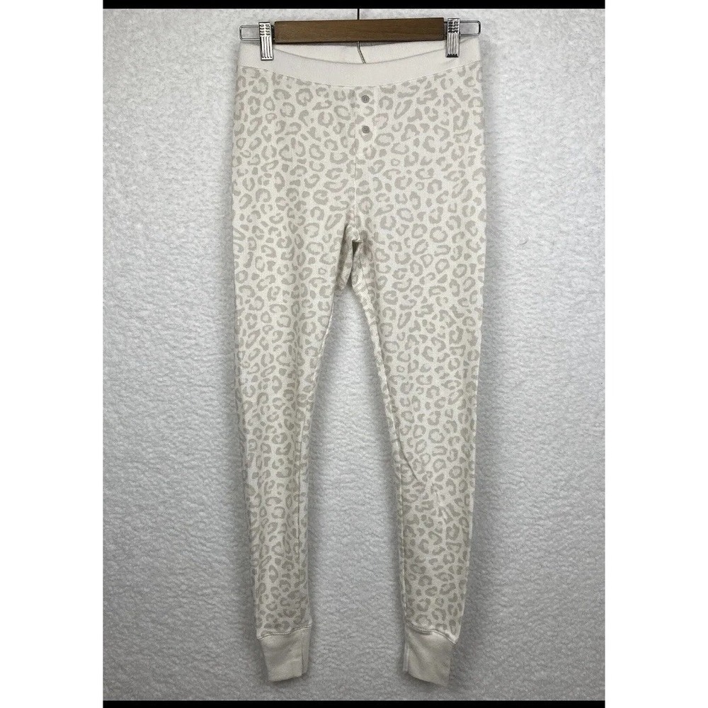 Old Navy Womens Snow Leopard Pajamas (3 Piece) Size XS/S Cotton Blend Comfy Cozy - Picture 3 of 10